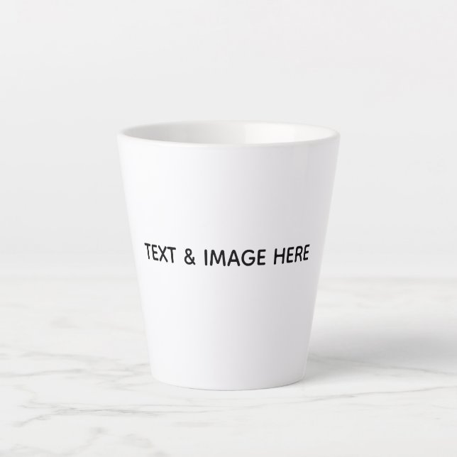 Taza De Café Latte Crea tu propio blanco (Anverso)