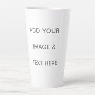 Taza De Café Latte Crea tu propio blanco