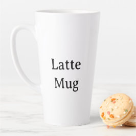 Taza De Café Latte Crea tu propio grande de 17oz 