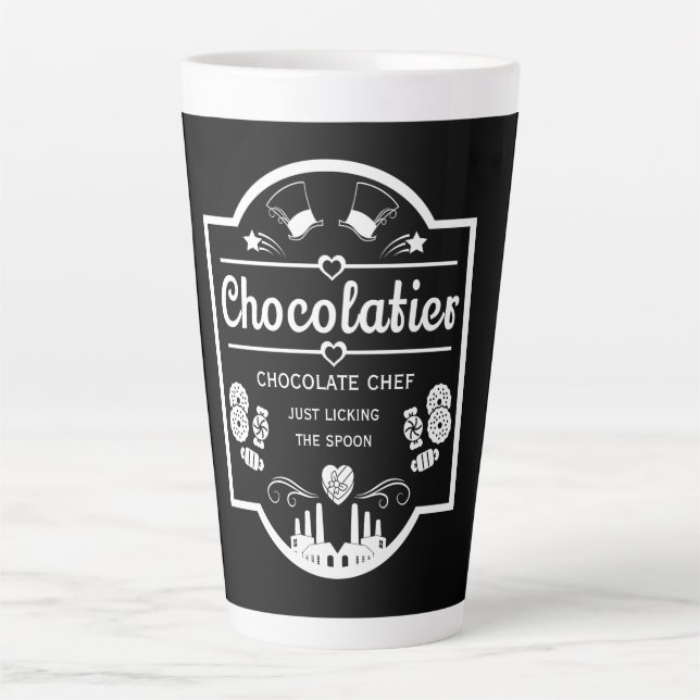Taza De Café Latte Creador de chocolate (Anverso)