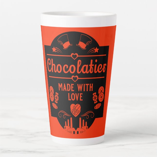 Taza De Café Latte Creador de chocolate (Anverso)