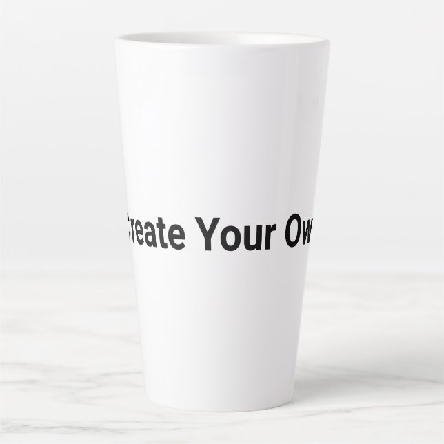 Taza De Café Latte Crear el propio (Anverso)
