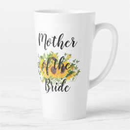Taza De Café Latte Crear propio Sunflower Bridal Party Regalos AÑADIR
