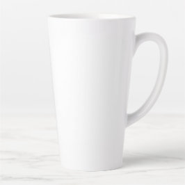 Taza De Café Latte crear su propio blanco