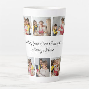 Taza De Café Latte Crear su propio Collage de fotos 6 Añadir su salud