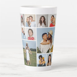 Taza De Café Latte Crear su propio Collage de fotos de 10