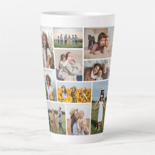 Taza De Café Latte Crear su propio Collage de fotos de 10