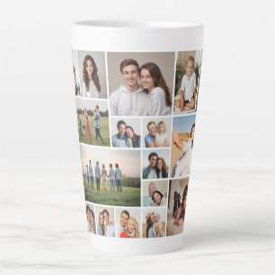 Taza De Café Latte Crear su propio Collage de fotos de 20