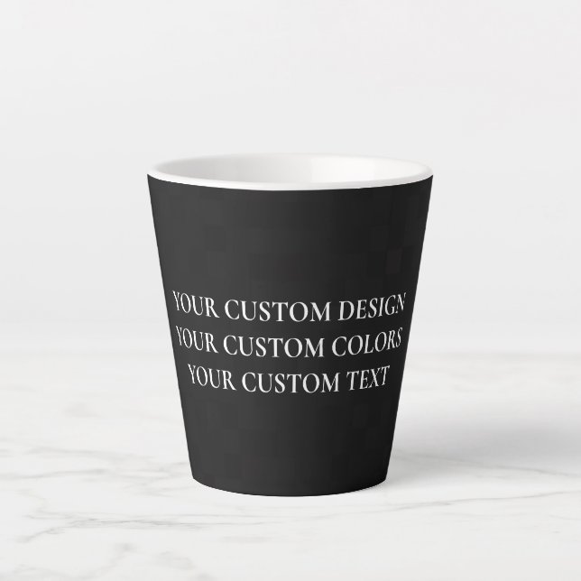 Taza De Café Latte Crear su propio Latte Mug personalizado (Anverso)