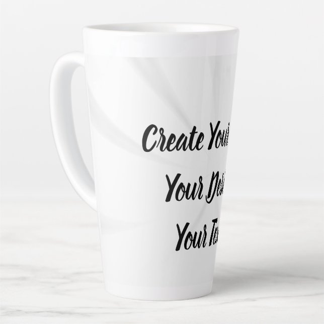 Taza De Café Latte Crear su propio personal (Ángulo izquierdo)