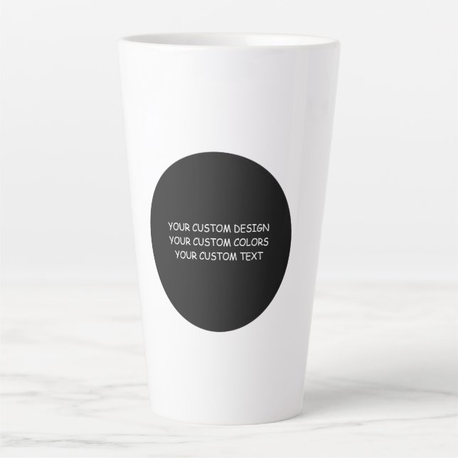 Taza De Café Latte Crear su propio personal (Anverso)