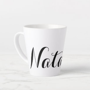 Taza De Café Latte Crear su propio regalo de nombre personalizado per