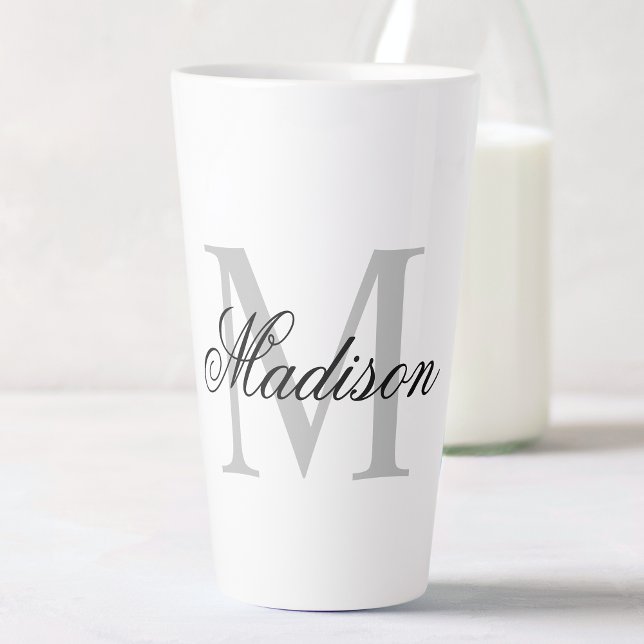Taza De Café Latte Crear un nombre personalizado caligrafía monográfi (Subido por el creador)
