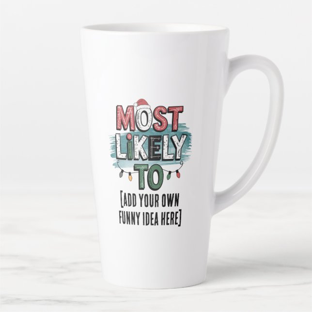 Taza De Café Latte 😂 crear una cita de Navidades divertidos con más  (Derecha)