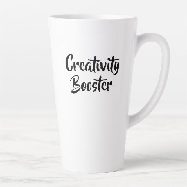 Taza De Café Latte Creatividad Booster Funny Latte Mug (Derecha)