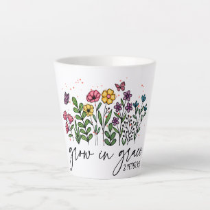 Taza De Café Latte Crecer en Grace