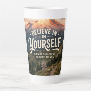 Taza De Café Latte Cree en Sí Mismo