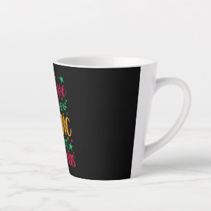 Taza De Café Latte Creer en la magia de los Navidades Feliz Navidad