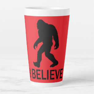 Taza De Café Latte Creo en Bigfoot