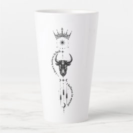 Taza De Café Latte Creo en mí mismo Diseño de símbolo de comerciante