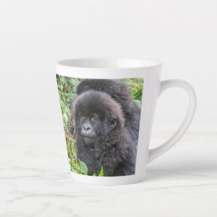Taza De Café Latte Cría de gorila de montaña