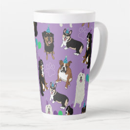 Taza De Café Latte Cría de Perro