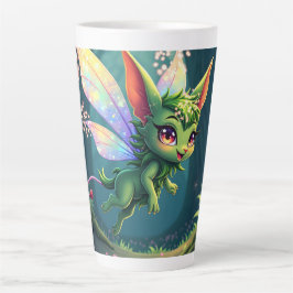 Taza De Café Latte Criatura de Hada Encantada – Duende del Bosque Mág