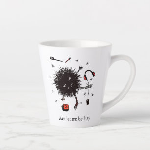 Taza De Café Latte Criatura divertida en un día perezoso