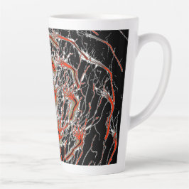Taza De Café Latte Crimson Veinflow Latte Mug