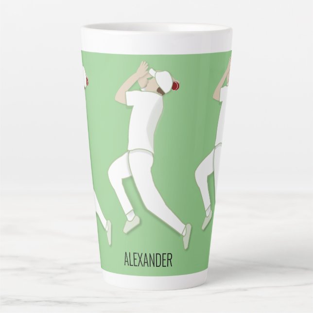 Taza De Café Latte Críquet (Anverso)