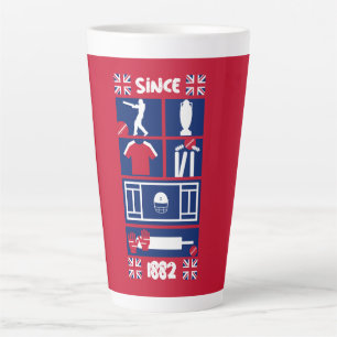 Taza De Café Latte Críquet de prueba en inglés