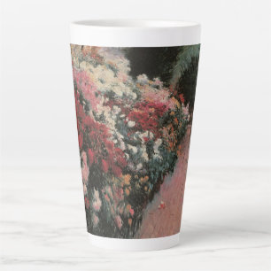 Taza De Café Latte Crisantemos por Dennis Bunker Miller, Arte Fino