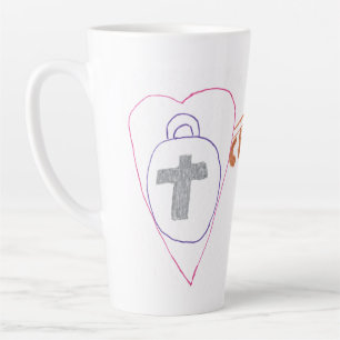 Taza De Café Latte Cristo es la llave lata