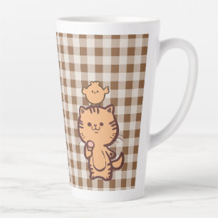 Taza De Café Latte Cristóbal y pollo