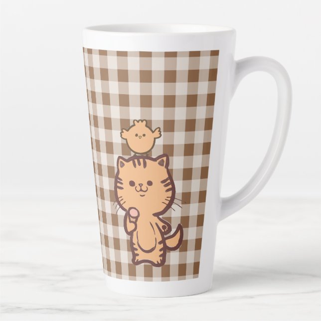 Taza De Café Latte Cristóbal y pollo (Derecha)