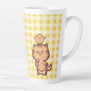 Taza De Café Latte Cristóbal y pollo