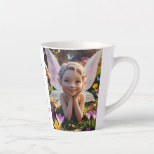 Taza De Café Latte Crocus Fairy