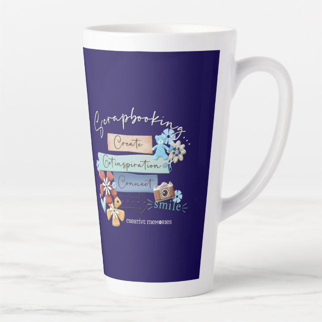 Taza De Café Latte Crop & Connect Atlanta Lg Latte Cup (Derecha)