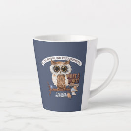 Taza De Café Latte Croptoberfest 2023 Pequeña peluca latte PERSONALIZ