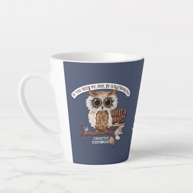 Taza De Café Latte Croptoberfest 2023 Pequeña peluca latte PERSONALIZ (Izquierda)