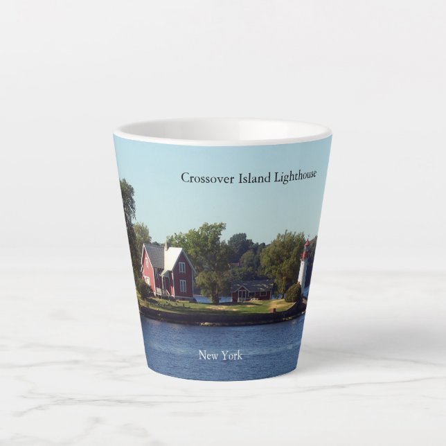 Taza De Café Latte Crossover Island Lighthouse lata mug (Anverso)