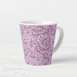 Taza De Café Latte Crown Vetch Seamless Pattern
