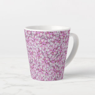 Taza De Café Latte Crown Vetch Seamless Pattern
