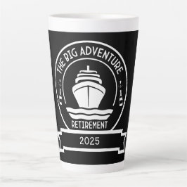 TAZA DE CAFÉ LATTE CRUCERO DE JUBILACIÓN
