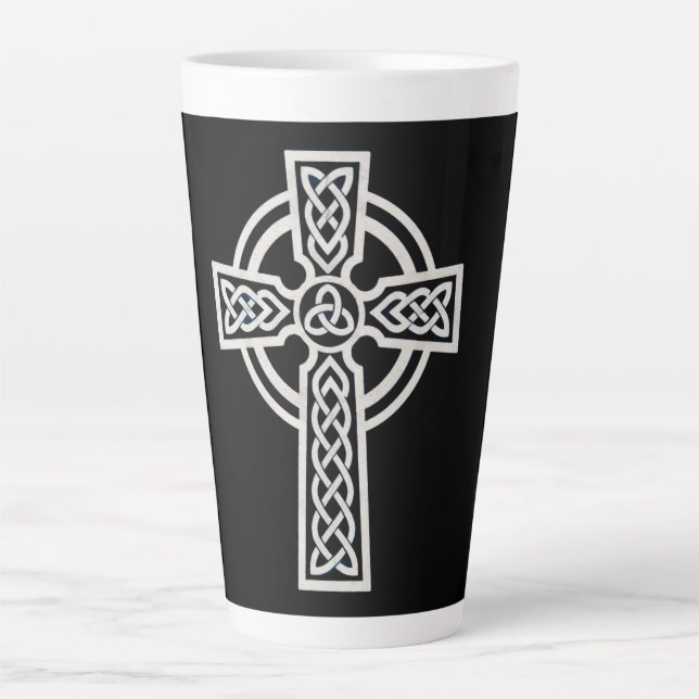 Taza De Café Latte Cruz Celta (Anverso)