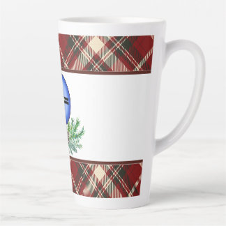 Taza De Café Latte Cruz de alegría navideña