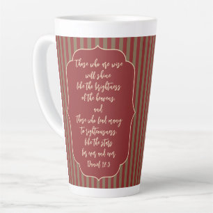 Taza De Café Latte Cruz de Escritura de Regalo para Pastor Líder