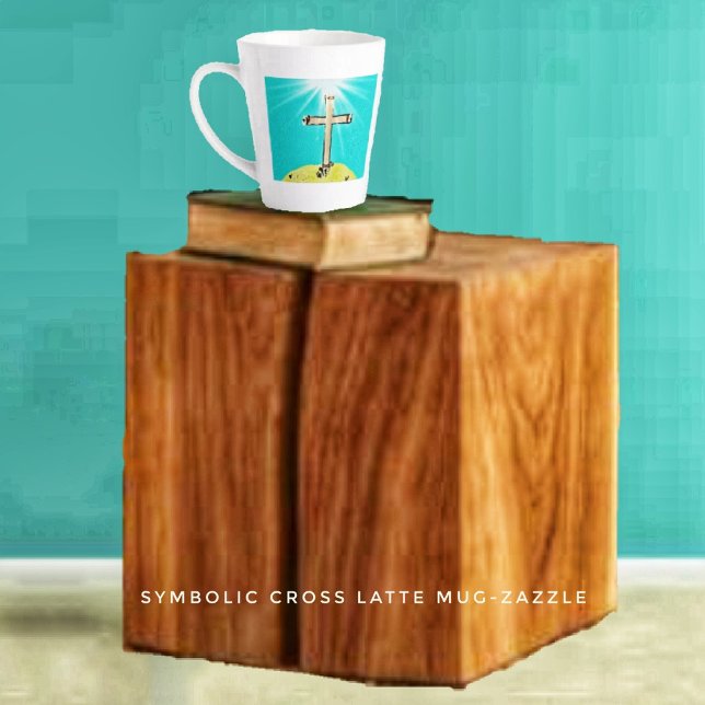 TAZA DE CAFÉ LATTE CRUZ SIMBÓLICA (Subido por el creador)