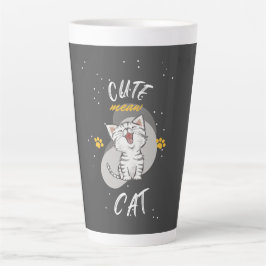 TAZA DE CAFÉ LATTE CUADRAR CAT