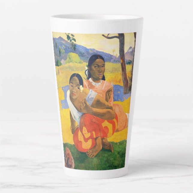 Taza De Café Latte ¿Cuándo te casarás? Paul Gauguin (Anverso)